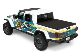 Bestop Supertop Truck 2 Tonneau Prem Blk Twill (F&R): Jeep Gladiator 2020-2024 3.0L / 3.6L