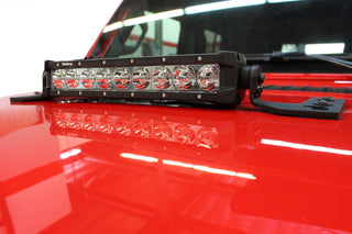 Go Rhino Light Mount 10in Single Row: Fits Most Jeep Wrangler / Gladiator Models (2007-2026)