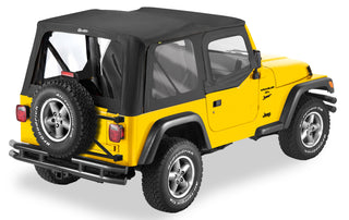 Bestop Replace A-Top Black Denim Clear Windows (F&R): Jeep Wrangler TJ 1997-2002 2.5L/4.0L