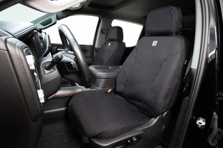 Covercraft 17-23 Dodge Ram 1500 Carhartt Super Dux SeatSaver Custom Front Row Seat Covers - Black