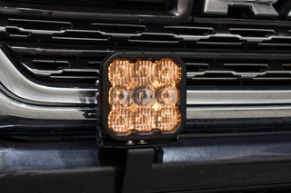 Diode Dynamics SS5 Bumper LED Pod Light Kit Yellow Combo: Ram 1500 2019-2024 5.7L/6.2L