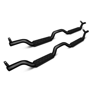 Rampage Slimline Side Bar Drop Step (LH): Jeep Wrangler JK 2007-2018 - Black