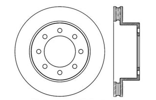 StopTech Drilled Sport Brake Rotor: Dodge Ram 1500 (06-08) / Ram 2500 (03-08) / Ram 3500 (03-08)