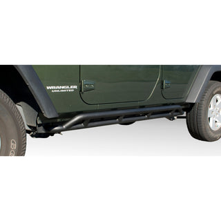 Rugged Ridge RRC Rocker Guards Black: Jeep Wrangler 2007-2018 3.6L/3.8L V6