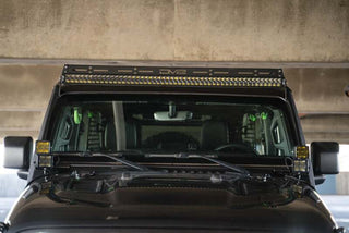 DV8 Offroad A-Pillar Dual Light Pod Mounts: Jeep Wrangler JL 2018-2026 / Gladiator JT 2020-2026 w/ LBJL-10