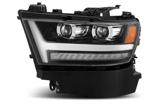 AlphaRex PRO Projector Headlights (Jet Black): Ram 1500 2019 - 2024
