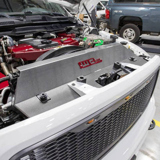 Wehrli Fabricated Aluminum Radiator Cover Gloss White: Ram 2500 / 3500 2013-2018 6.7L Diesel