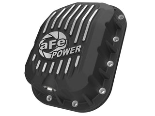 aFe POWER Pro Series Engine Oil Pan Black w/ Machined Fins (F&R): Jeep Wrangler / Gladiator 2018-25 3.6L V6