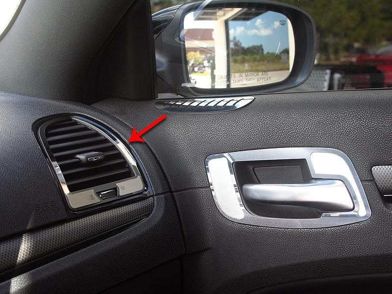 American Car Craft A/C Vent Trim Outer Polished / Brushed: Chrysler 300 2011 - 2024