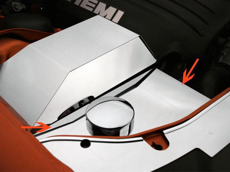 American Car Craft Polished ABS Cover w/ Cap: 300C / Charger / Magnum 5.7L Hemi & 6.1L SRT8 2005 - 2010