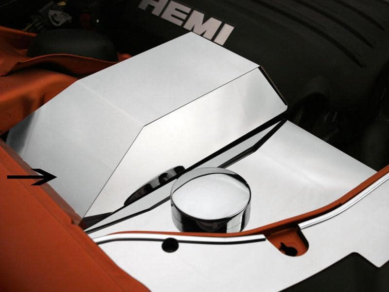 American Car Craft Polished Fuse Box Cover: 300C / Charger / Magnum 5.7L Hemi & 6.1L SRT8 2005 - 2010