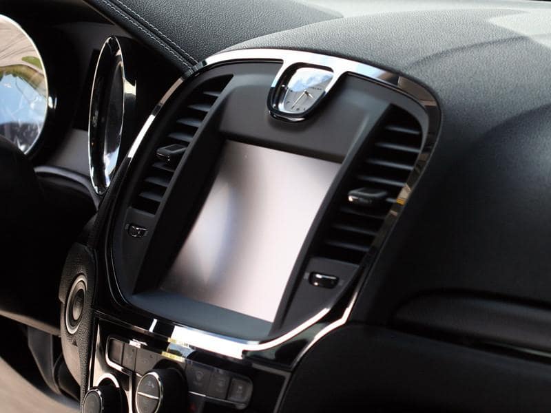 American Car Craft Polished Navigation Center A/C Vent Trim Ring 2Pc: Chrysler 300 2011 - 2014