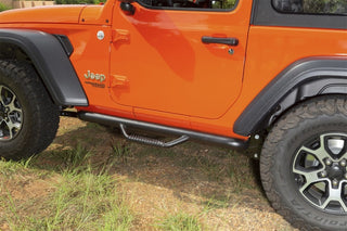 Rugged Ridge Spartan Nerf Bar Textured Black: Jeep Wrangler JL 2018-2025 w/ 3.6L V6 / 3.0L EcoDiesel / 2.0L Turbo
