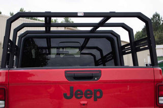 Fishbone Offroad Black Powdercoated Full Tackle Bed Rack: Jeep Gladiator 2020-2024