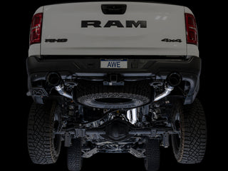 AWE Tuning Dual Rear Exit Catback Exhaust Diamond Black Tips (REAR): Ram 1500 3.0L 2025-2026