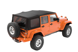 Bestop Black Diamond Soft Top Tinted Windows (F&R): Jeep Wrangler JK 2010-2018 3.6L/3.8L V6