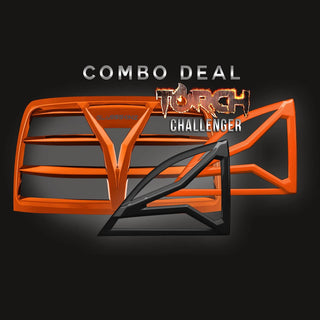 Glassskinz Torch Combo Set (Rear & Side Window Louvers): Dodge Challenger 2008 - 2023 (All Models)