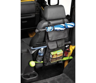 Bestop Roughrider Seat Back Organizer: Fits Jeep Wrangler 1991-2024 2.0L-6.4L