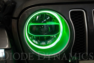 Diode Dynamics RGBW HD LED Halos: Jeep Wrangler / Gladiator (2018-2026)
