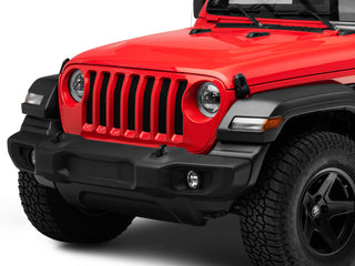 Raxiom Axial LED Headlights Black Housing: Jeep Wrangler JL 2018-2025 / Gladiator 2020-2025 6.4L 392 / 3.6L V6 / 3.0L EcoDiesel / 2.0L Turbo
