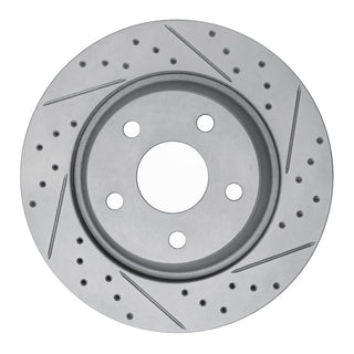 DFC 12-18 Jeep Wrangler Front Right Drilled & Slotted Geoperformance Rotor - Part Number 830-42033R