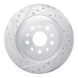 R1 Concepts Rear Left Brake Rotor Drilled & Slotted (REAR): Fits Jeep Grand Cherokee 2011-2026
