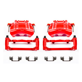 Power Stop 2012 Chrysler 300 Front Red Calipers w/Brackets - Pair