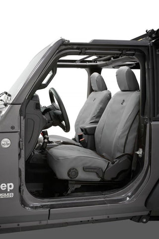 Bestop Front Seat Covers (Charcoal) (FRONT): Fits Jeep Gladiator/Wrangler 2018-2025