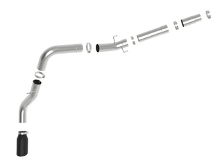 aFe ATLAS 5in Alum Steel Exhaust System Black Tip: Ram 2500 / 3500 6.7L Diesel 2019-2026