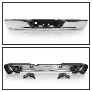 xTune 02-08 RAM 1500/03-09 2500/3500 OEM Style Steel Rear Bumper - Chrome (RB-DR02-SET-C)