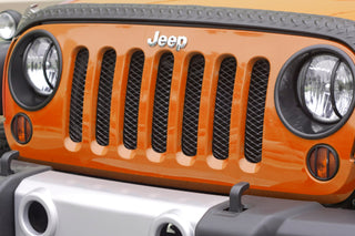 Rugged Ridge Mesh Grille Insert Black: Jeep Wrangler 2007-2018 3.6L/3.8L V6