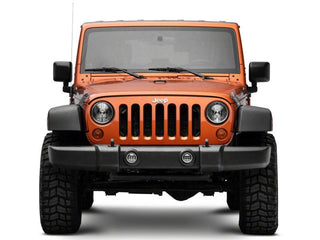 Raxiom Axial Series Halo Amber LED Fog Lights: Fits Most Jeep Wrangler / Gladiator Models (2007-2026)