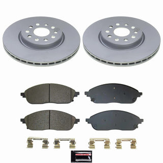 Power Stop 22-24 Jeep Grand Cherokee Front Z17 Coated Brake Kit