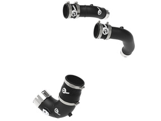 aFe BladeRunner 2-1/4in & 3in Aluminum Hot and Cold Charge Pipe Kit - Black: Jeep Grand Wagoneer / Ram 1500 3.0L Hurricane & 6.4L 392 2023 - 2026 (RHO Models)