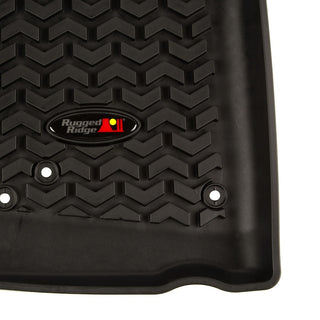 Rugged Ridge Floor Liner Front Black (FRONT): Jeep Wrangler Unlimited JK 2007-2018 3.6L/3.8L V6