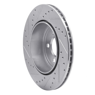 R1 Concepts Rear Drilled & Slotted Brake Rotor (REAR RIGHT): Fits Chrysler/Dodge 2005-2024