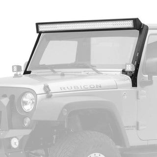 Go Rhino WLF Windshield Light Mount Frame for 50in Light Bar: Fits Most Jeep Wrangler Models (2007-2018)