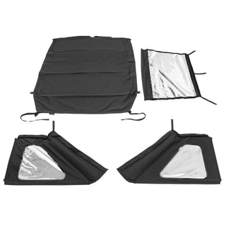 Rugged Ridge Black Diamond Stitch Cloth Voyager Soft Top Tinted (TOP): Jeep Wrangler JL/JT 2018-2024
