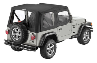 Bestop Replace A-Top Sailcloth Upper Door Skins (F&R): Jeep Wrangler TJ 1997-2002 2.5L/4.0L