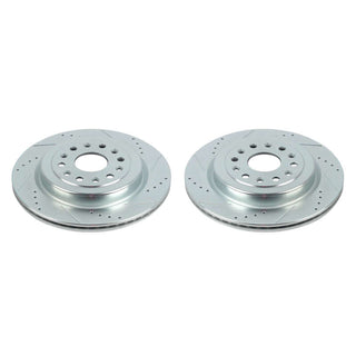 Power Stop 19-20 Ram 1500 Rear Evolution Drilled & Slotted Rotors - Pair