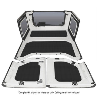 DEI 11-18 Jeep Wrangler JK 4-Door Boom Mat Rear Side Window Trim - 2 Piece - Black