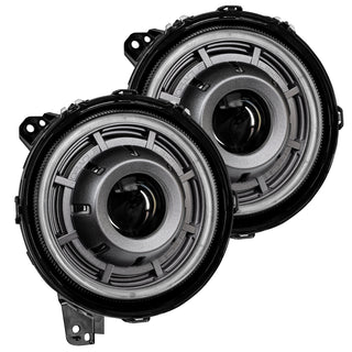 Oracle Jeep Wrangler JL Oculus Bi-LED Projector Headlights- Graphite Metallic - 5500K