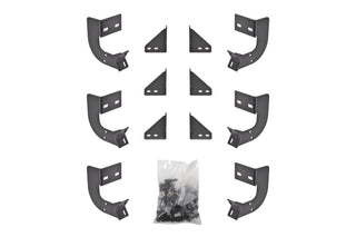 Dee Zee Hex Series Heavy Duty Steel Bracket Kit: Fits Most Ram 1500/2500/3500 Models (2013-2024) - Texture Black