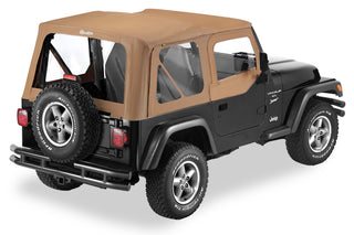Bestop Replace A-Top Sailcloth Upper Door Skins: Jeep Wrangler TJ 1997-2002
