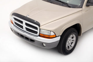 AVS High Profile Bugflector II Hood Shield: Dodge Dakota 1997-2004 - Smoke