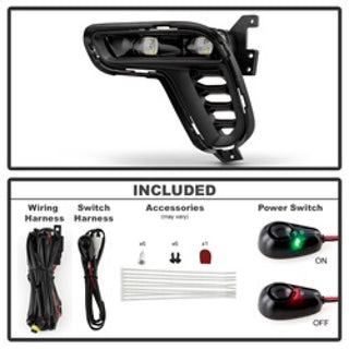 Spyder Dodge Durango 21-24 OEM Style LED Fog Lights w/Switch (FL-DDU2021-LED-C)