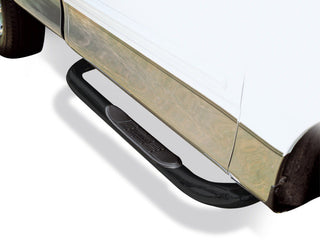 Go Rhino 4000 Series 3" Round Tube Side Steps - Cab Length: Fits Most Dodge / Ram Ram 1500 / 2500 / 3500 Models (2002-2026) - Black