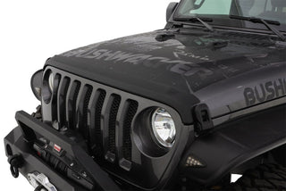 Bushwacker Trail Armor Hood Stone Guard Black: Jeep Wrangler (2018-2024) / Gladiator (2020-2024)