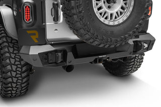 Go Rhino Trailline Full Width Rear Bumper: Jeep Wrangler (2018-2026) - Black Powder Coat
