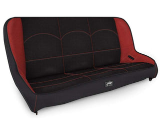 PRP Jeep TJ/LJ/JK Low Back Rear Bench - Black/Red
